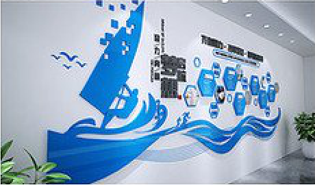  大余海浪主题文化墙如何设计？