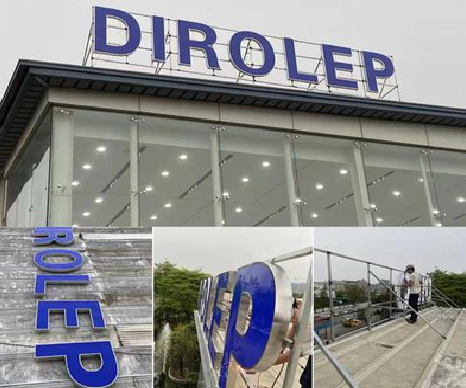  大余楼顶发光字安装的注意事项。